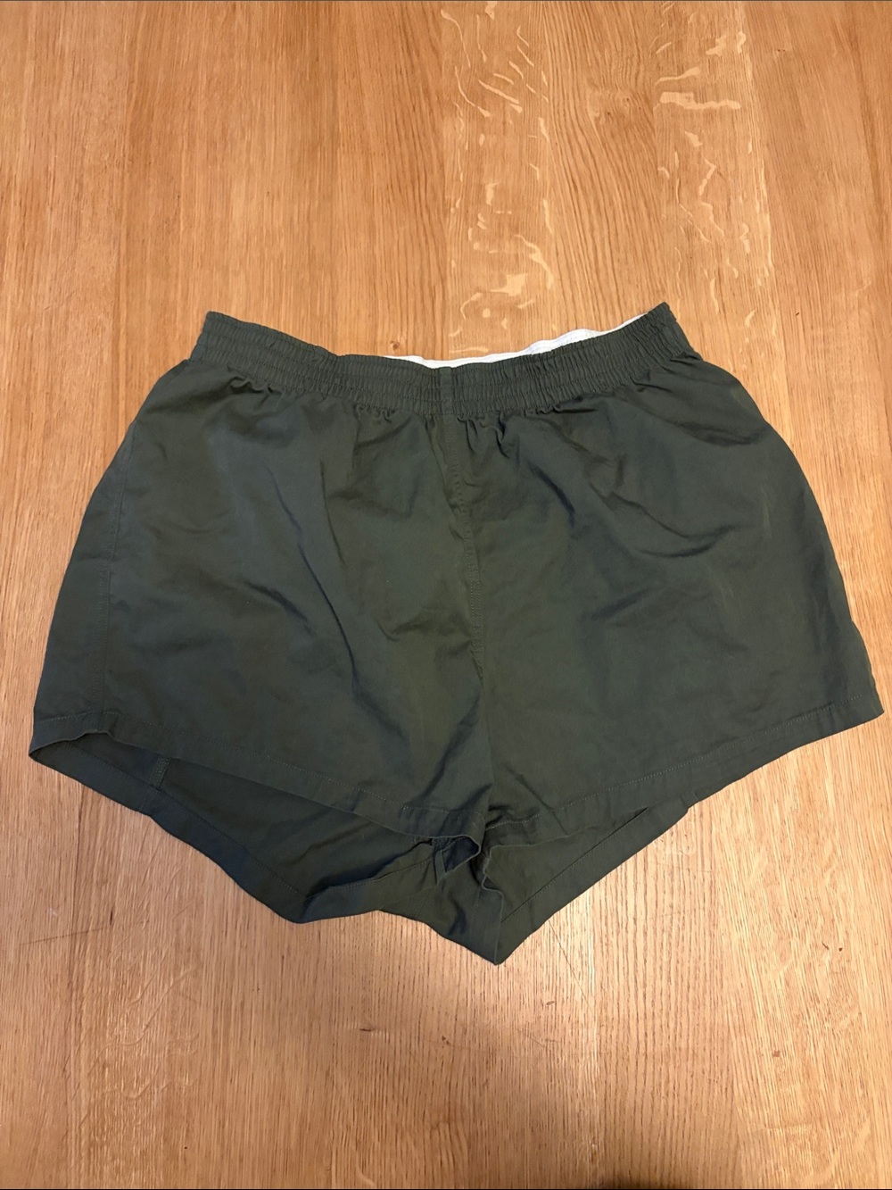 For Days Classic Women's Olive Green Elastic Waist Shorts